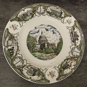 Ceramic Souvenir Plate ft the U.S. Capitol Building- Washington, D.C.